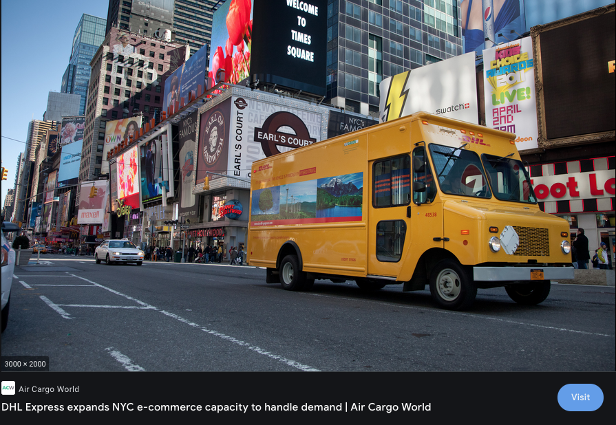 PalmOilFreeSoap.com delivered by DHL Express to New York AirCargo News image